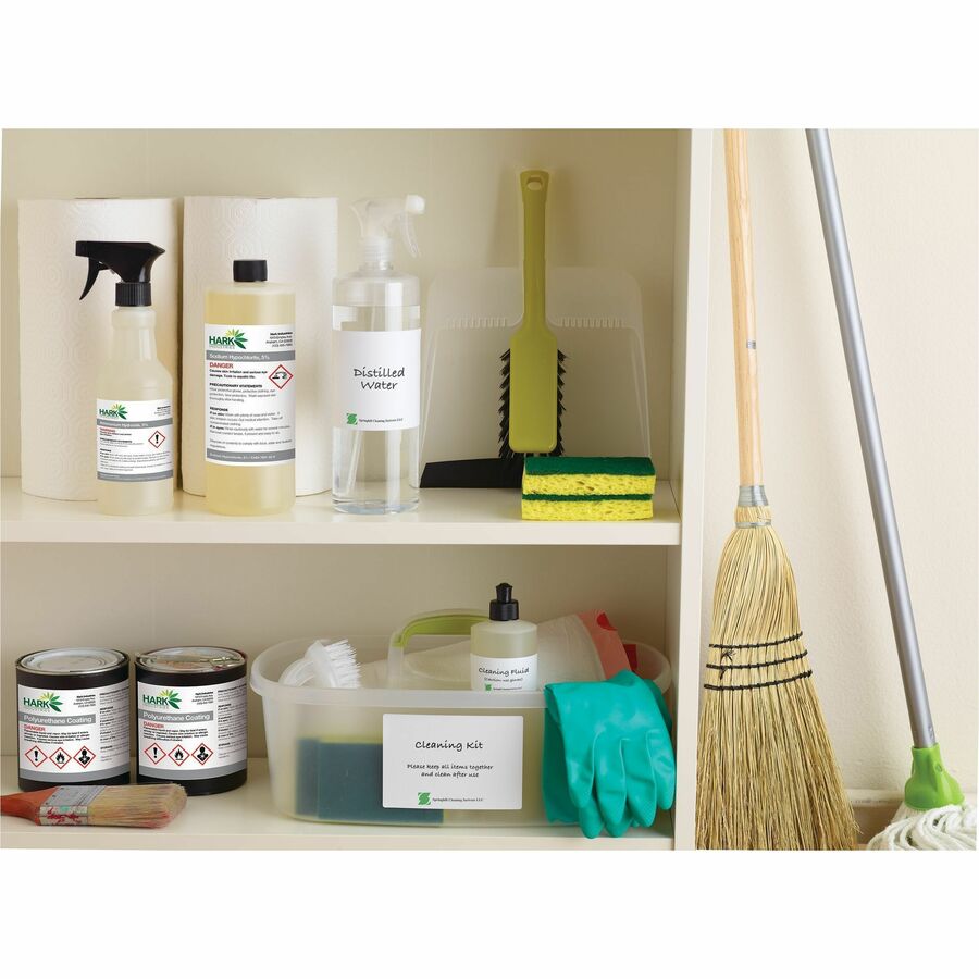 UltraDuty™ GHS Chemical Labels 3-1/2" x 5" , Permanent Adhesive, for Laser Printers - 60503