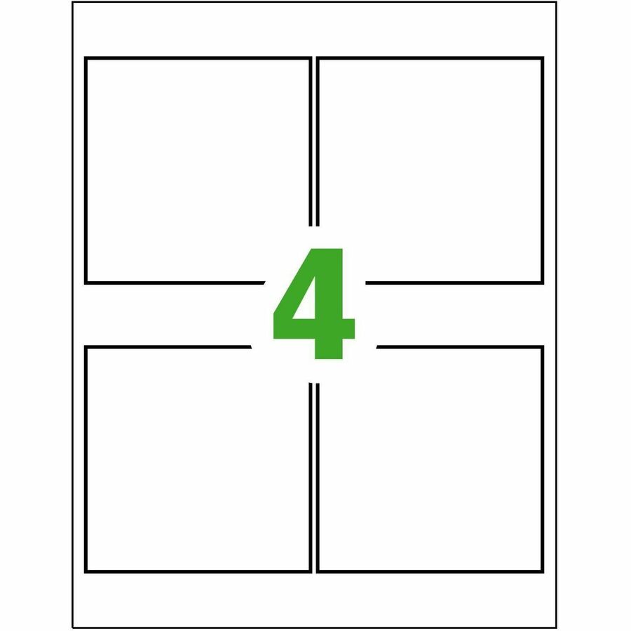 UltraDuty™ GHS Chemical Labels 4" x 4" , Permanent Adhesive, for Laser Printers - 60504