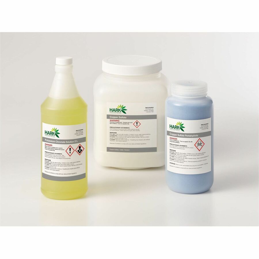 UltraDuty™ GHS Chemical Labels 4" x 4" , Permanent Adhesive, for Laser Printers - 60504