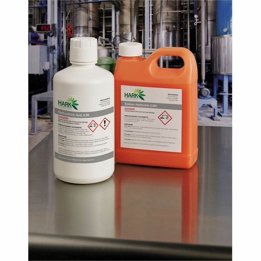 UltraDuty™ GHS Chemical Labels 4" x 4" , Permanent Adhesive, for Laser Printers - 60504
