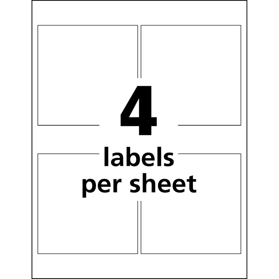 UltraDuty™ GHS Chemical Labels 4" x 4" , Permanent Adhesive, for Laser Printers - 60504