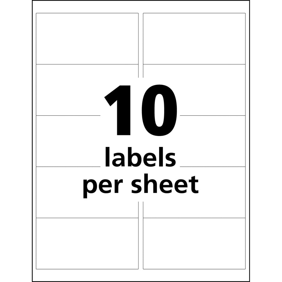 Avery&reg; UltraDuty™ GHS Chemical Labels 2" x 4" , for Laser Printers - 60505