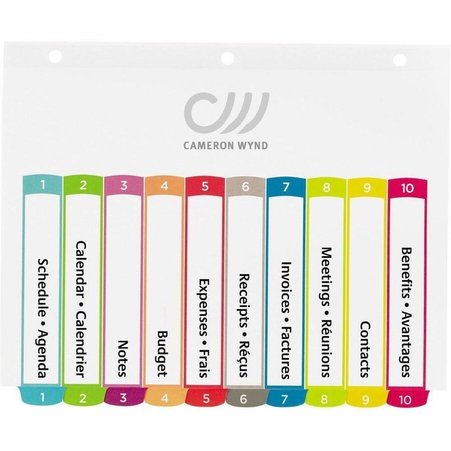 Avery Ready Index&reg; Customizable Table of Contents Dividers 10 Tabs, for Laser and Inkjet Printers - 11842