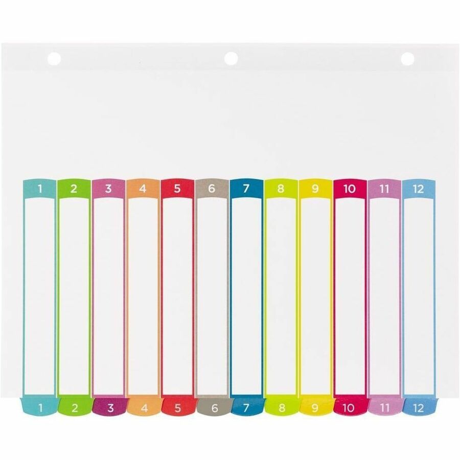Avery Ready Index&reg; Customizable Table of Contents Dividers 12 Tabs, for Laser and Inkjet Printers - 11843