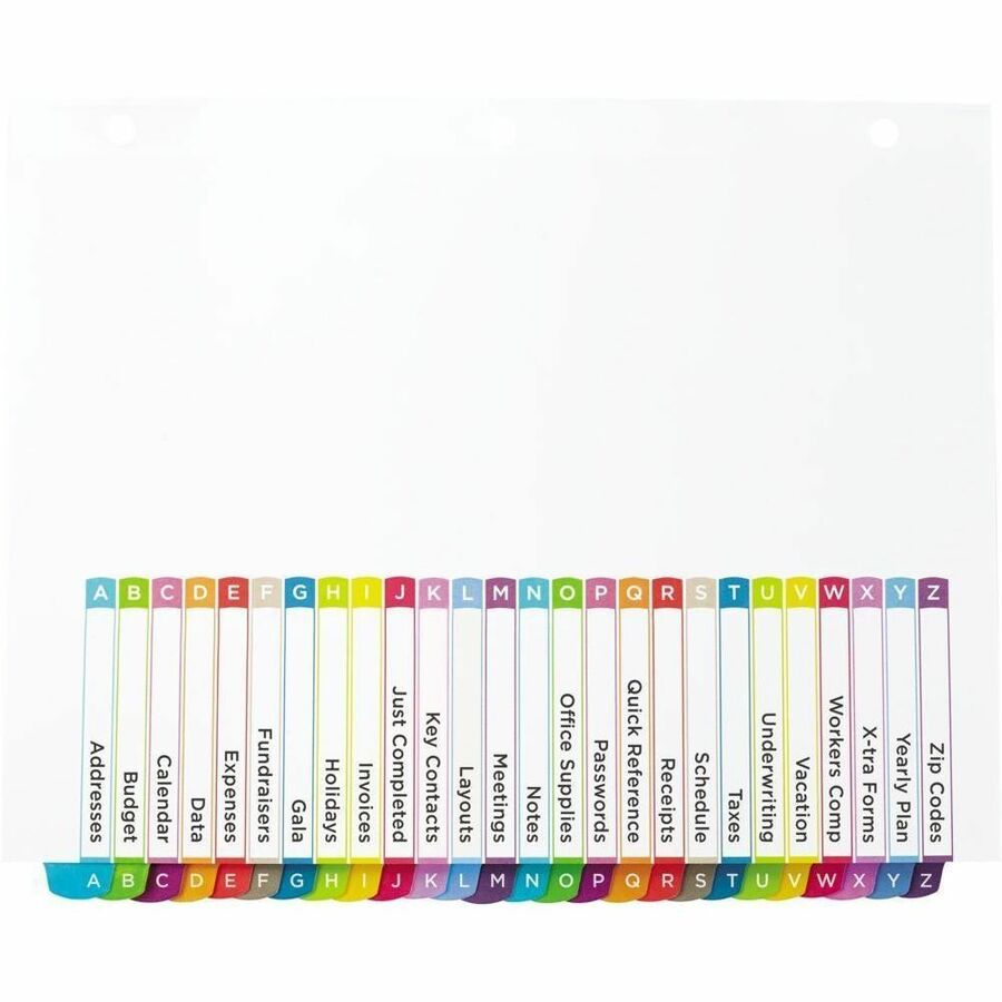 Avery Ready Index&reg; Customizable Table of Contents Dividers 12 Tabs, for Laser and Inkjet Printers - 11844
