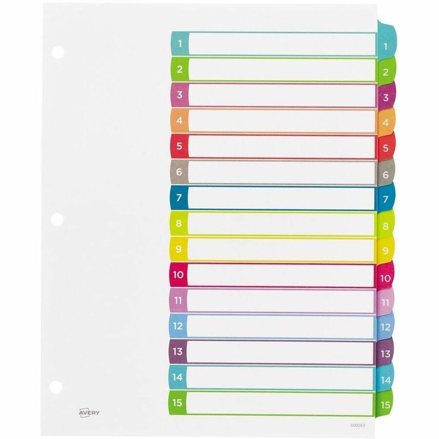 Avery Ready Index&reg; Customizable Table of Contents Dividers Tabs A - Z, for Laser and Inkjet Printers - 11845