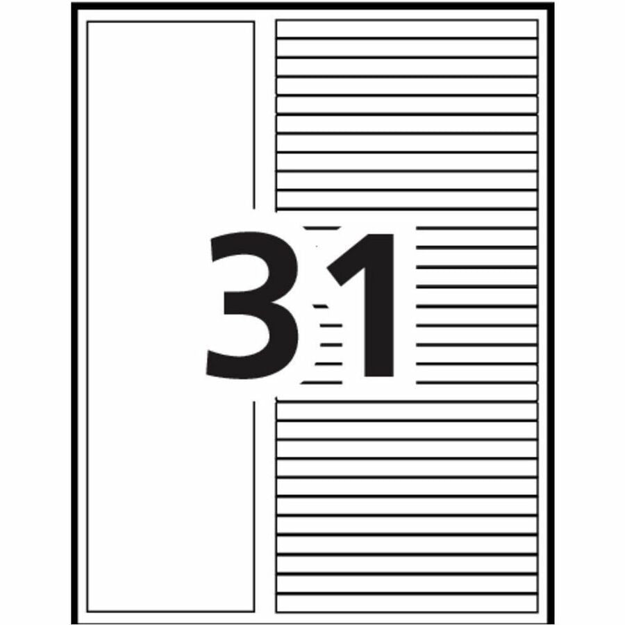 Avery Ready Index&reg; Customizable Table of Contents Dividers Tabs 1 - 31, for Laser and Inkjet Printers - 11846