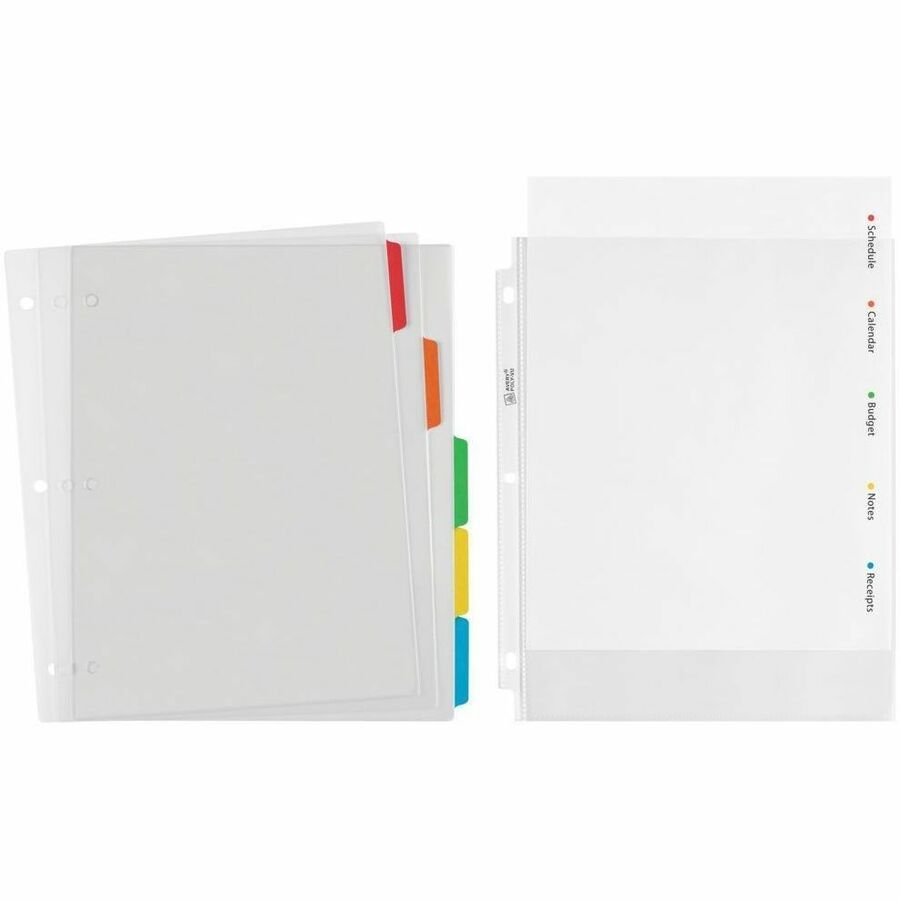 Avery Clear Easy View Durable Plastic Dividers 5 tabs - 16740