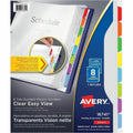 Avery Clear Easy View Durable Plastic Dividers 8 tabs