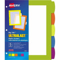 Avery Big Tab™ UltraLast™ Plastic Dividers for Laser and Inkjet Printers, 5 tabs