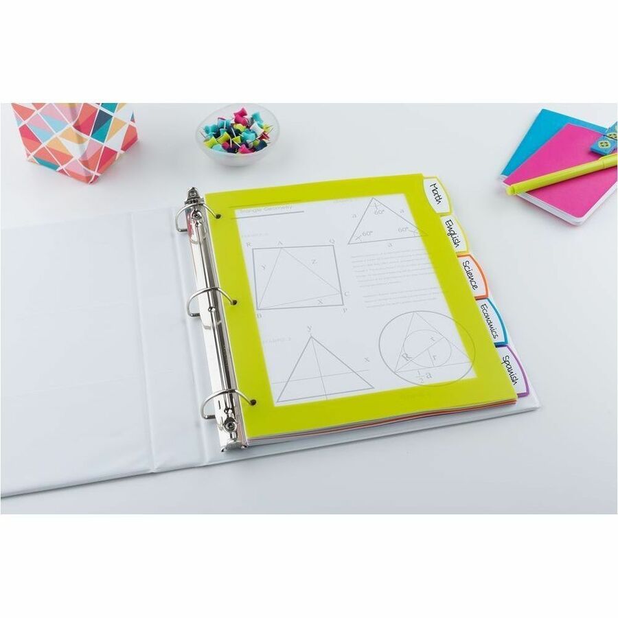 Avery Big Tab™ UltraLast™ Plastic Dividers for Laser and Inkjet Printers, 5 tabs - 24900