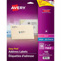 Avery&reg; Rectangle Clear Labels with Easy Peel&reg;2" x 4" , for Laser/Inkjet Printers