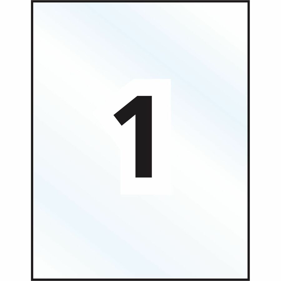 Avery&reg; Rectangle Clear Labels8-1/2" x 11" , for Laser/Inkjet Printers - 7665