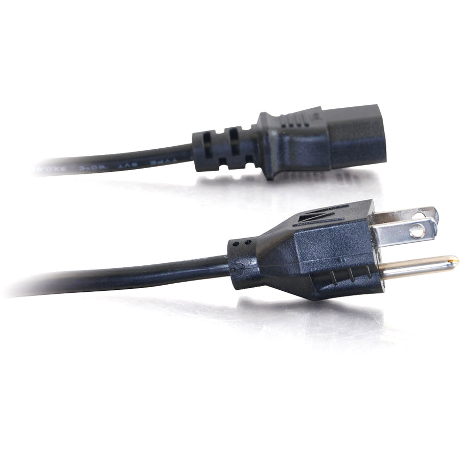 Alternate-Image1 Image for C2G 1ft Universal Power Cord - 18 AWG - NEMA 5-15P to IEC320C13