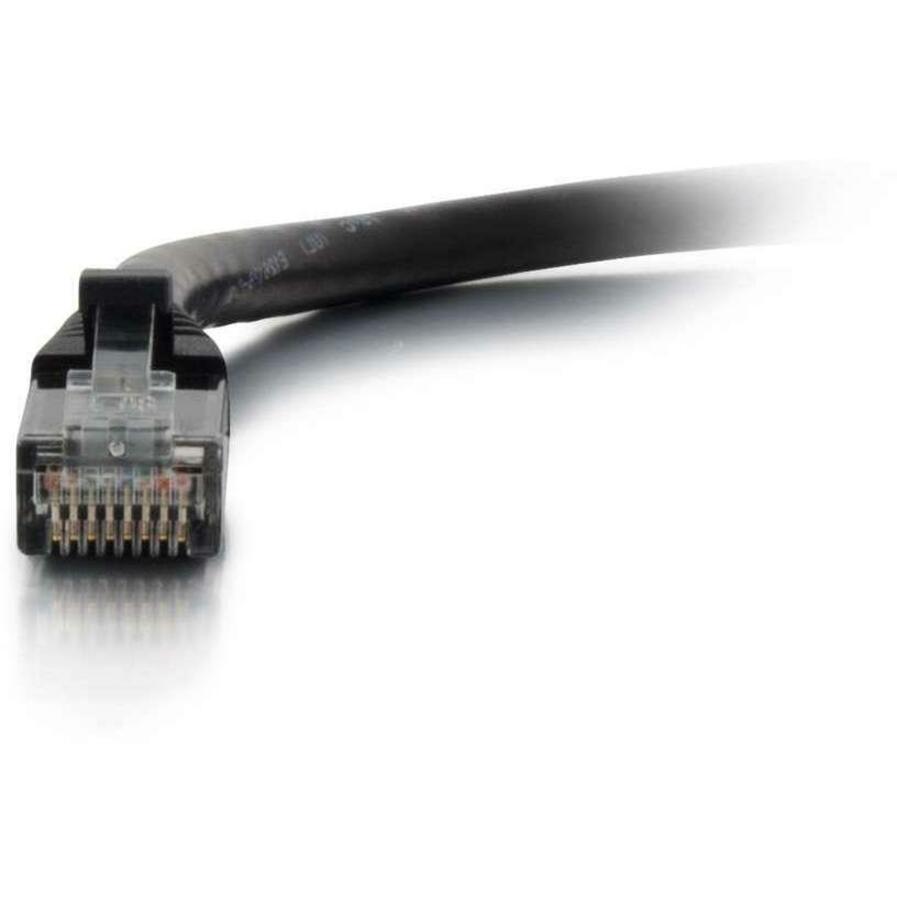 Front Image for C2G 10ft Cat6 Snagless Unshielded UTP Ethernet Network Patch Cable (RJ45 M/M), Black, Standard RJ45 Connectors, 5600pf/100m