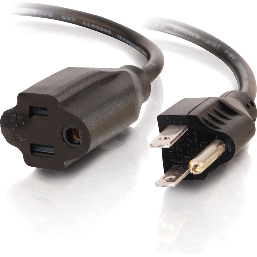 Main Image for C2G 1ft Power Extension Cord - 18 AWG - Outlet Saving Cord