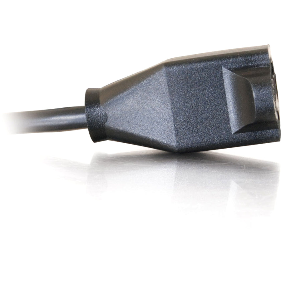 Alternate-Image4 Image for C2G 1ft Power Extension Cord - 18 AWG - Outlet Saving Cord