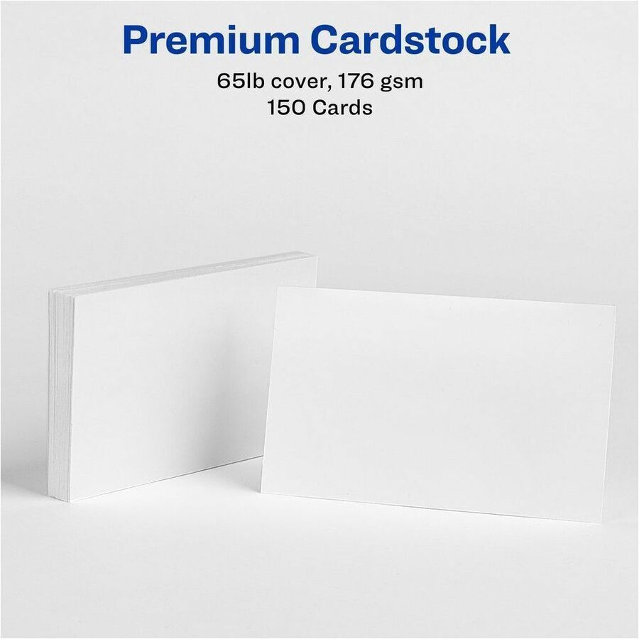 Avery Index Cards for Laser and Inkjet Printers, 3" x 5" - 05388