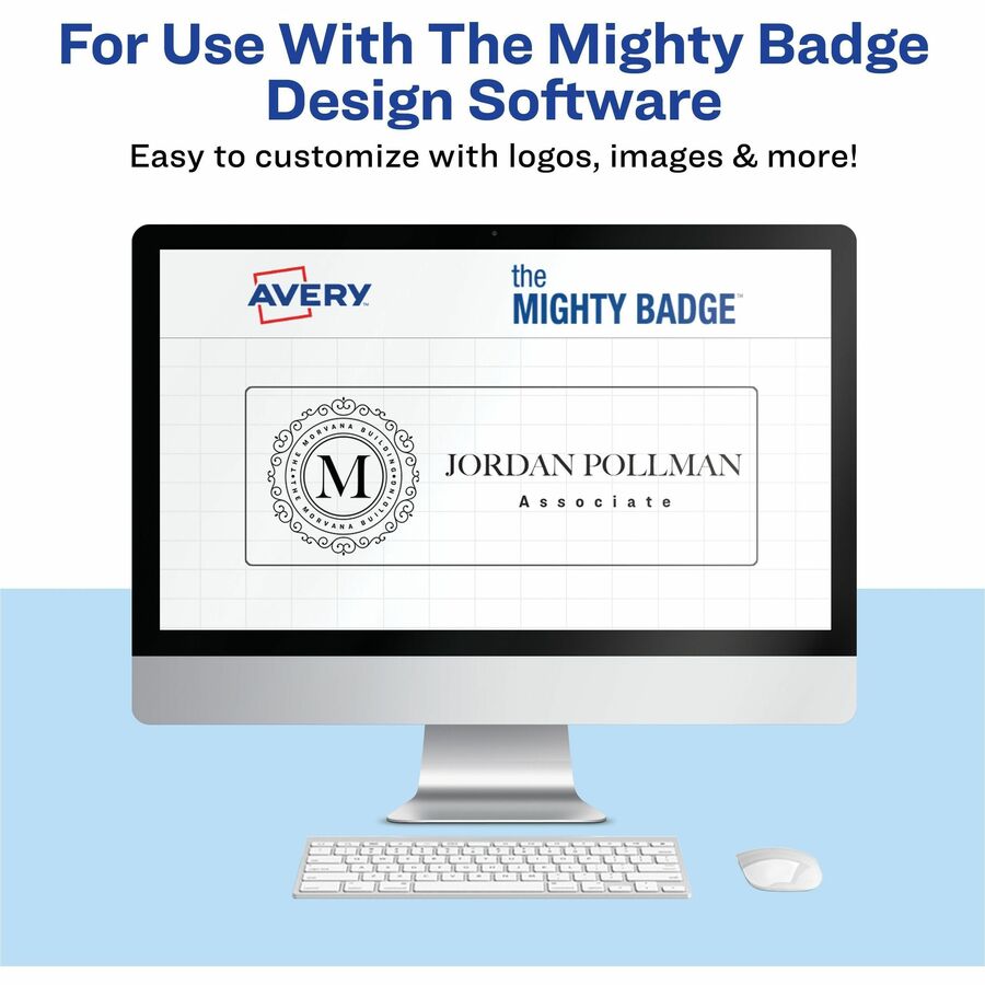 The Mighty Badge&reg; by Avery&reg; Reusable Magnetic Professional Name Badge Kits - 71205