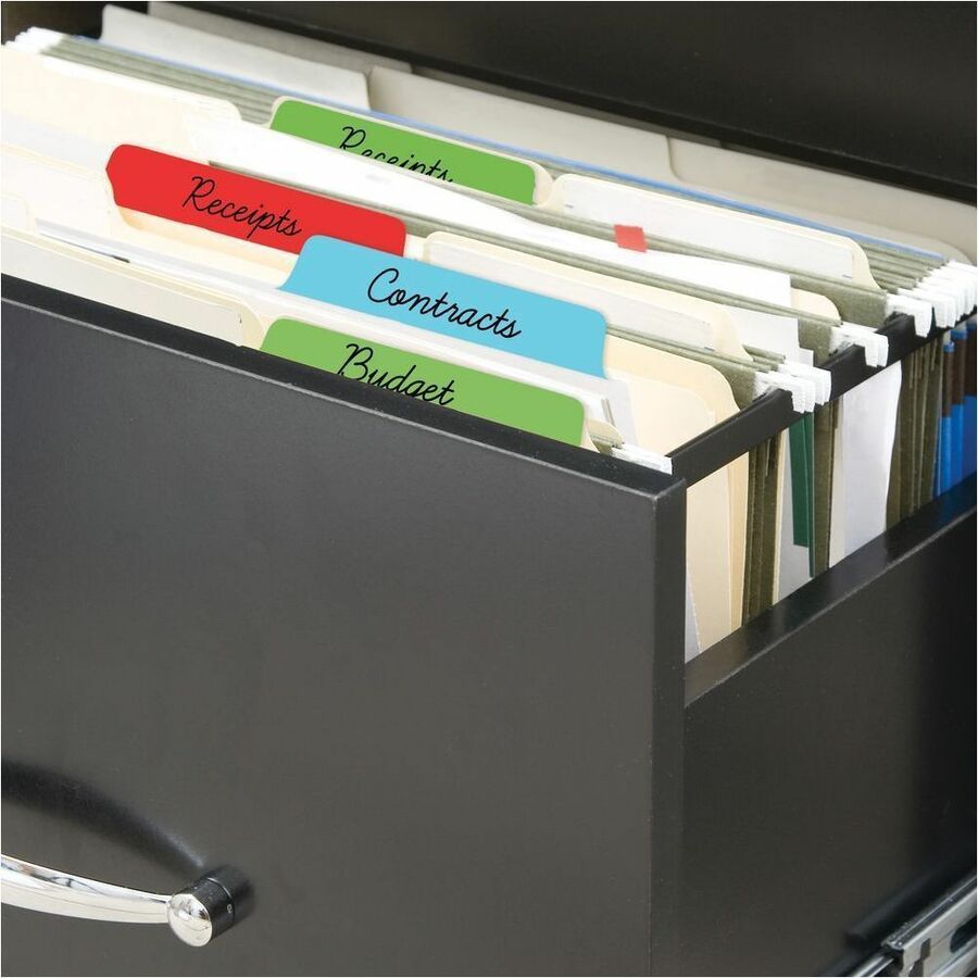 Avery UltraTabs™ Filing Tabs 24 Repositionable, Two-Side Writable Tabs 3" x 1-1/2" - 74775