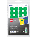 Avery&reg; Removable Colour Coding Labelsfor Laser and Inkjet Printers, 3/4" , Green