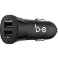 Blu Element Car Charger Dual USB 3.4A No Cable Black