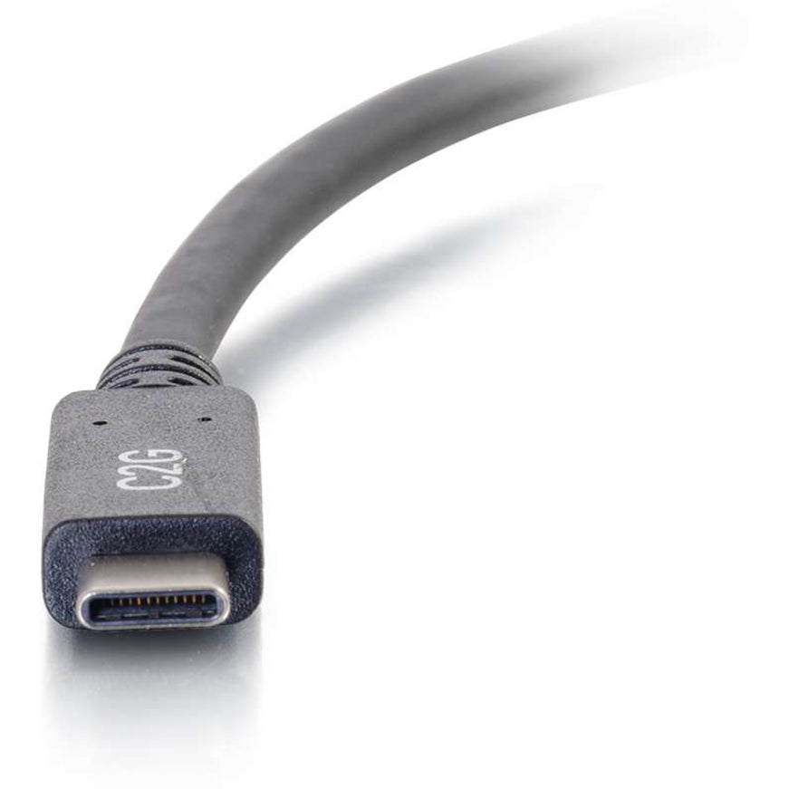 Alternate-Image1 Image for C2G 3ft (0.9m) USB-C&reg; to USB-A 3.2 Gen 1 (5Gbps) Cable M/M - Black