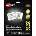 Avery Square Business Cards with Sure Feed™ Technology Clean Edge, 2-1/2" x 2-1/2" , for Laser and Inkjet Printers