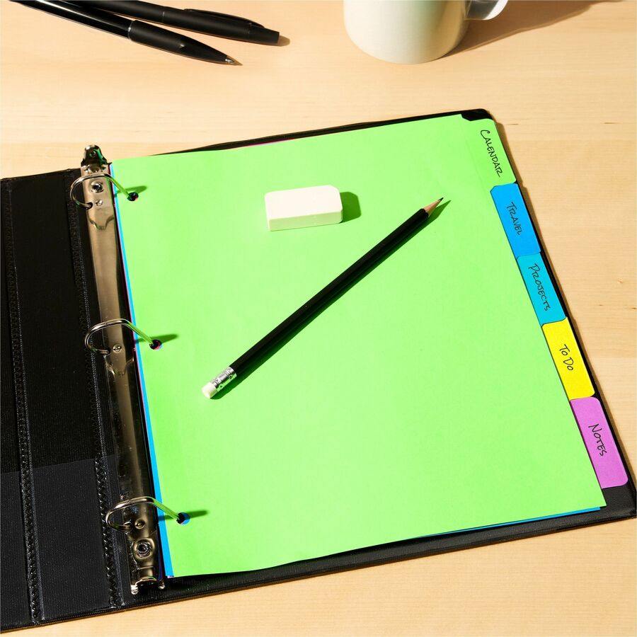 Avery&reg; Big Tab™ Write & Erase Dividers 5 tabs, 1 set - 23180