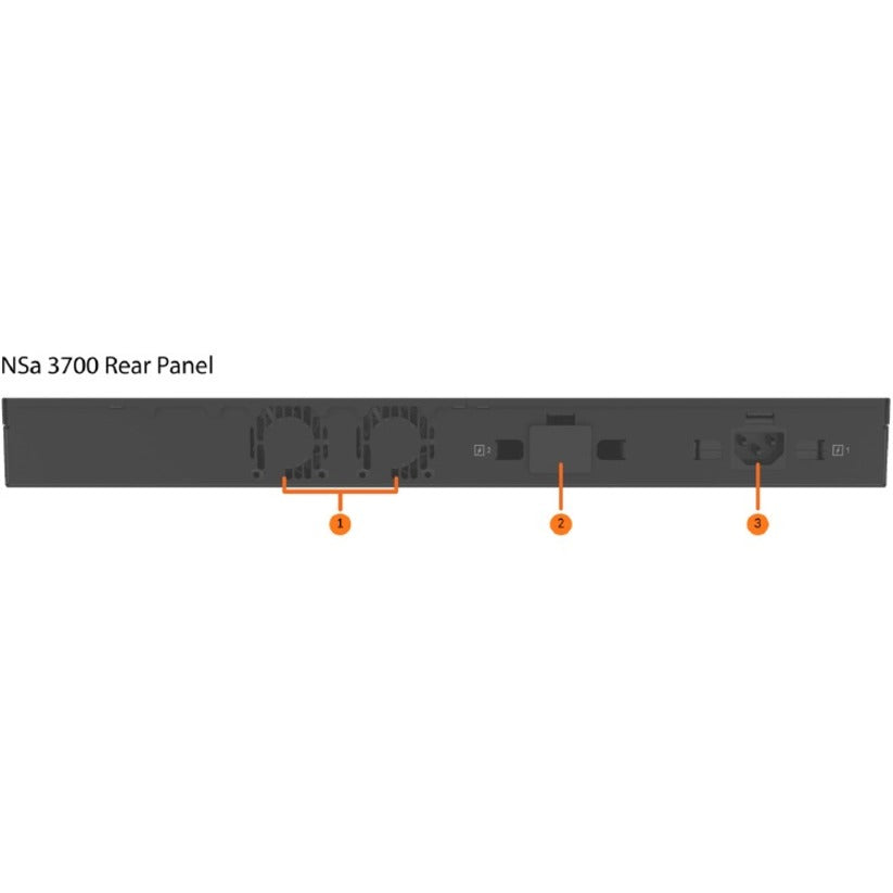 Alternate-Image2 Image for SonicWall NSA 3700 Network Security/Firewall Appliance