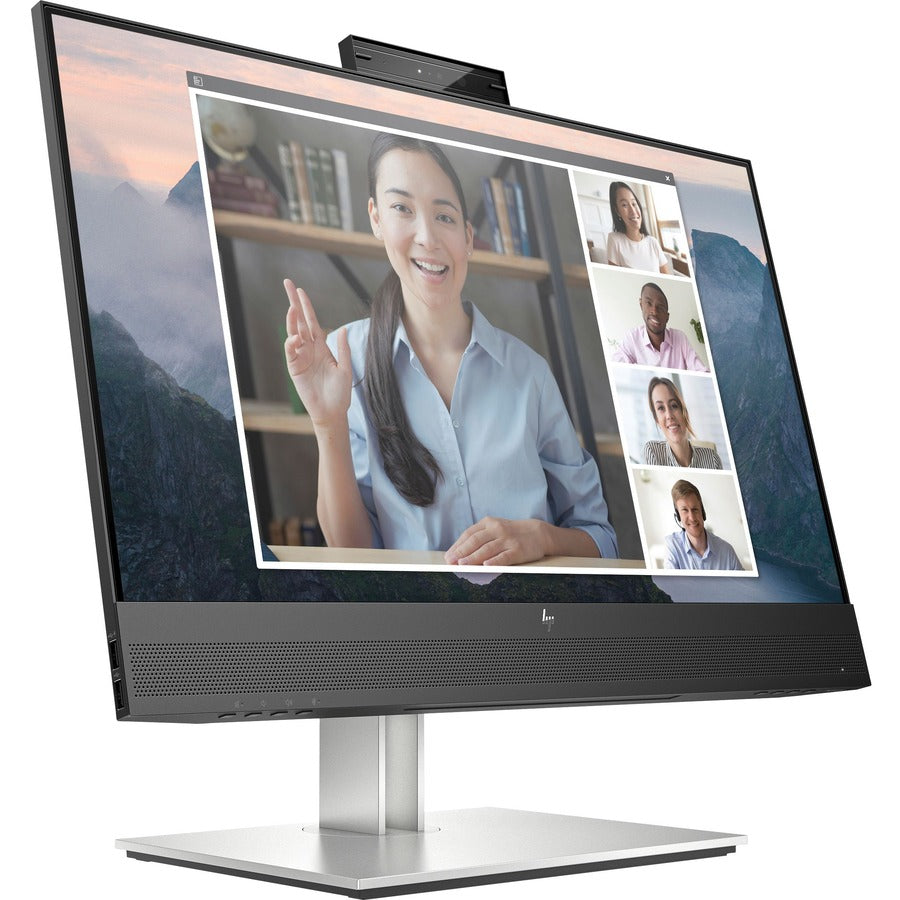 Right Image for HP E24mv G4 24" Class Webcam Full HD LCD Monitor - 16:9 - Black, Silver
