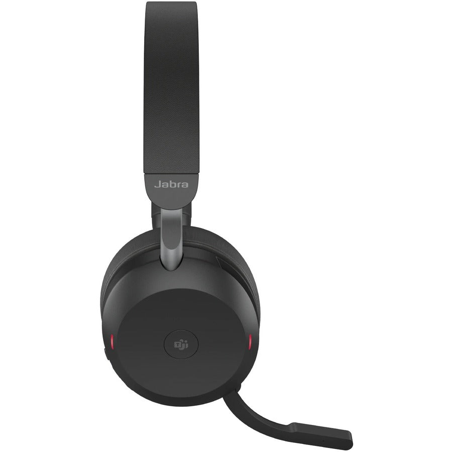 Right Image for Jabra Evolve2 75 Wireless On-ear Stereo Headset - USB-A - For MS Teams - Black - Binaural - Ear-cup - 3000 cm - Bluetooth - 20 Hz to 20 kHz - MEMS Technology Microphone - Noise Cancelling