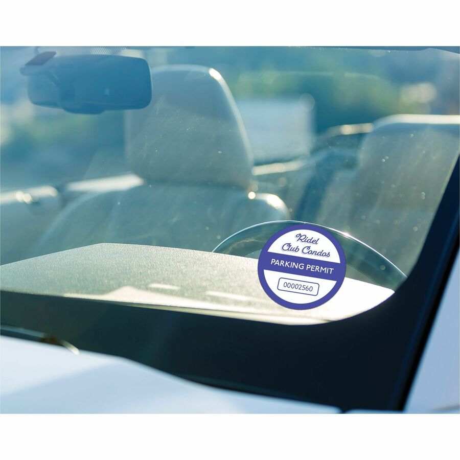 Avery Clear Static Cling Labels 8-1/2" X 11" , Repositionable, for Laser Printers - 22843