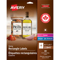 Hemp Rectangle Labels 4-3/4" x 3-1/2" , Permanent Adhesive, for Laser and Inkjet Printers