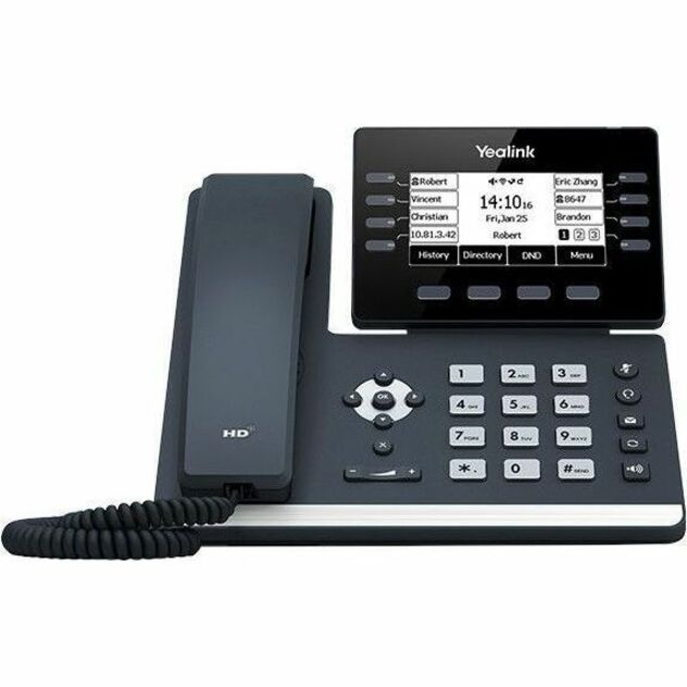 Alternate-Image1 Image for Yealink SIP-T53W IP Phone - Corded/Cordless - Corded/Cordless - Bluetooth, Wi-Fi - Wall Mountable, Desktop - Classic Gray
