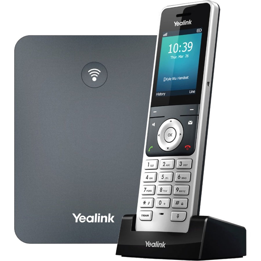 Main Image for Yealink W76P IP Phone - Cordless - Corded - DECT - Wall Mountable, Desktop - Alabaster Silver, Classic Gray