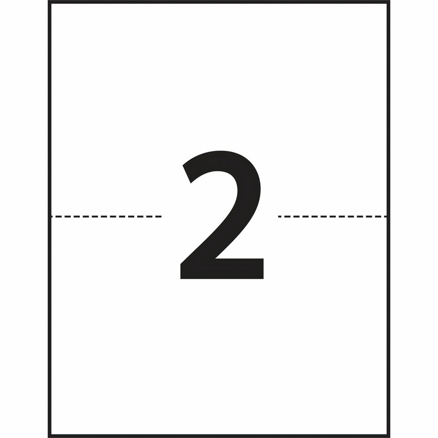 Avery Waterproof Labels 5-1/2" x 8-1/2" , Permanent Adhesive, for Laser Printers - 35526