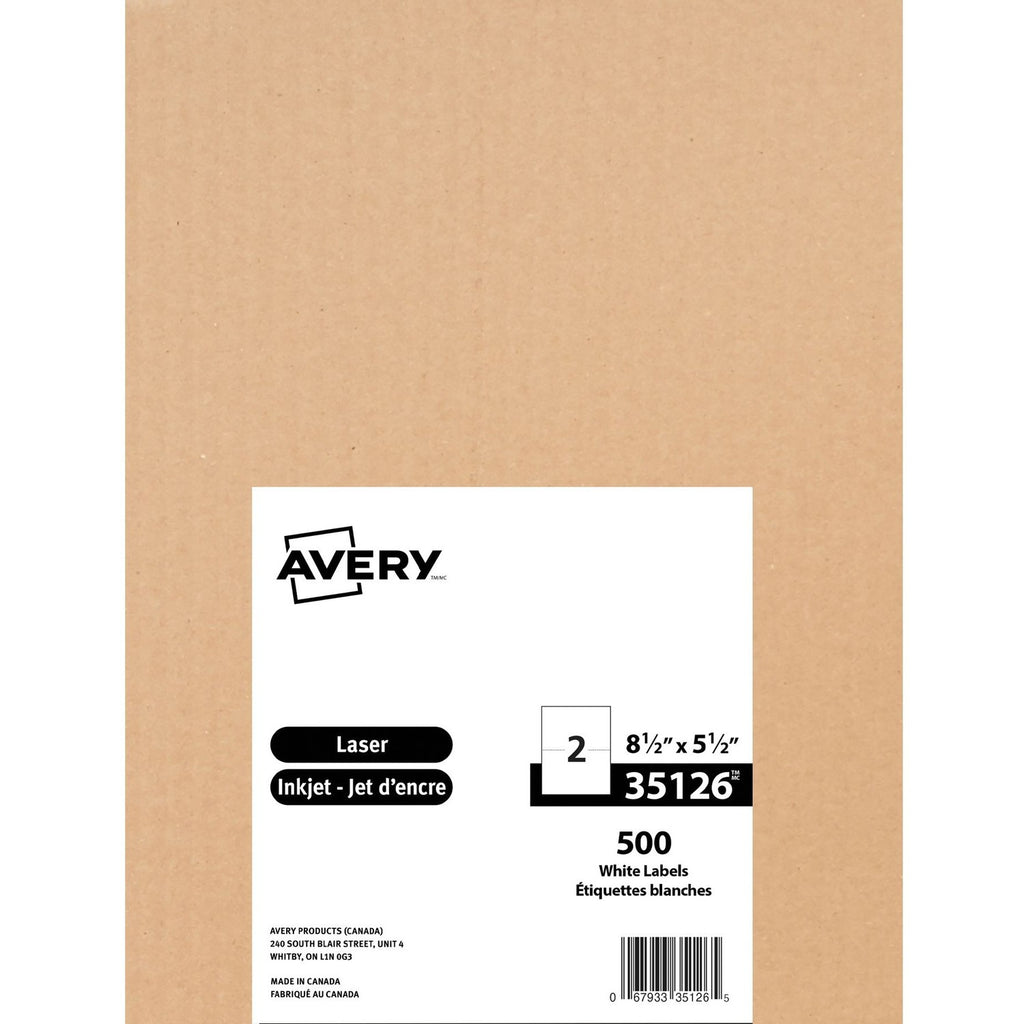 Avery&reg; White Rectangle Shipping Labels