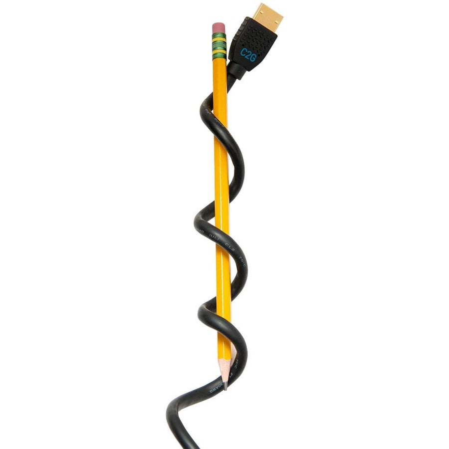 Alternate-Image7 Image for C2G 10ft Performance Series Ultra Flexible High Speed HDMI Cable w Ethernet - In-Wall CMG Rated - 4K 60Hz - M/M - Black