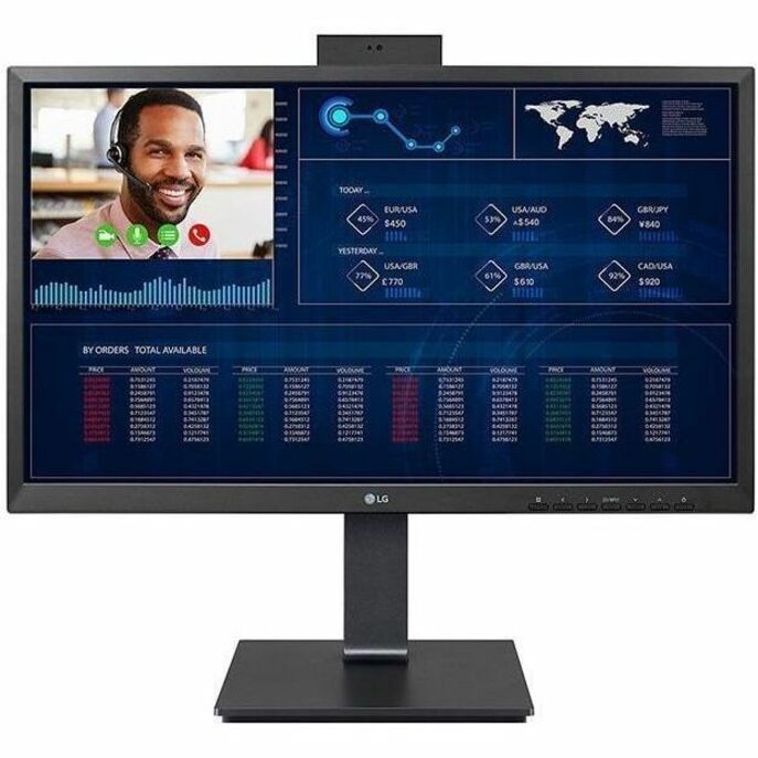 Front Image for LG 24CQ650N-6N All-in-One Thin Client - Intel Celeron N5105 Quad-core (4 Core) 2 GHz - Black