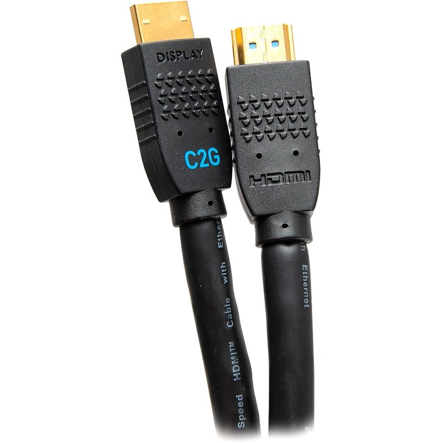 Alternate-Image3 Image for C2G 50ft Performance Series Ultra Flexible High Speed HDMI Cable w Ethernet - In-Wall CMG Rated - 4K 60Hz - M/M - Black