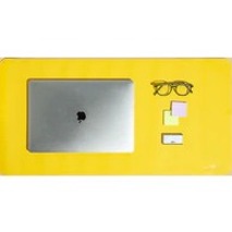 Alternate-Image1 Image for Mobile Pixels Desk Mat (Racing Yellow)