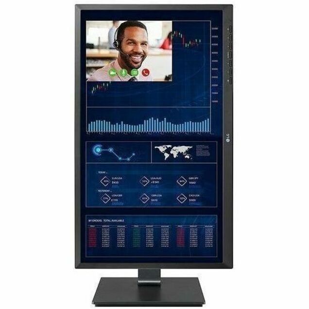 Front Image for LG 24CQ651N-6P All-in-One Thin Client - Intel Pentium N6005 Quad-core (4 Core) 2 GHz - Black