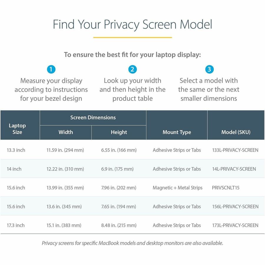 Alternate-Image4 Image for StarTech.com 14in Laptop Privacy Screen For 16:9 Displays, Anti-Glare Privacy Filter with 51% Blue Light Reduction, Matte/Glossy