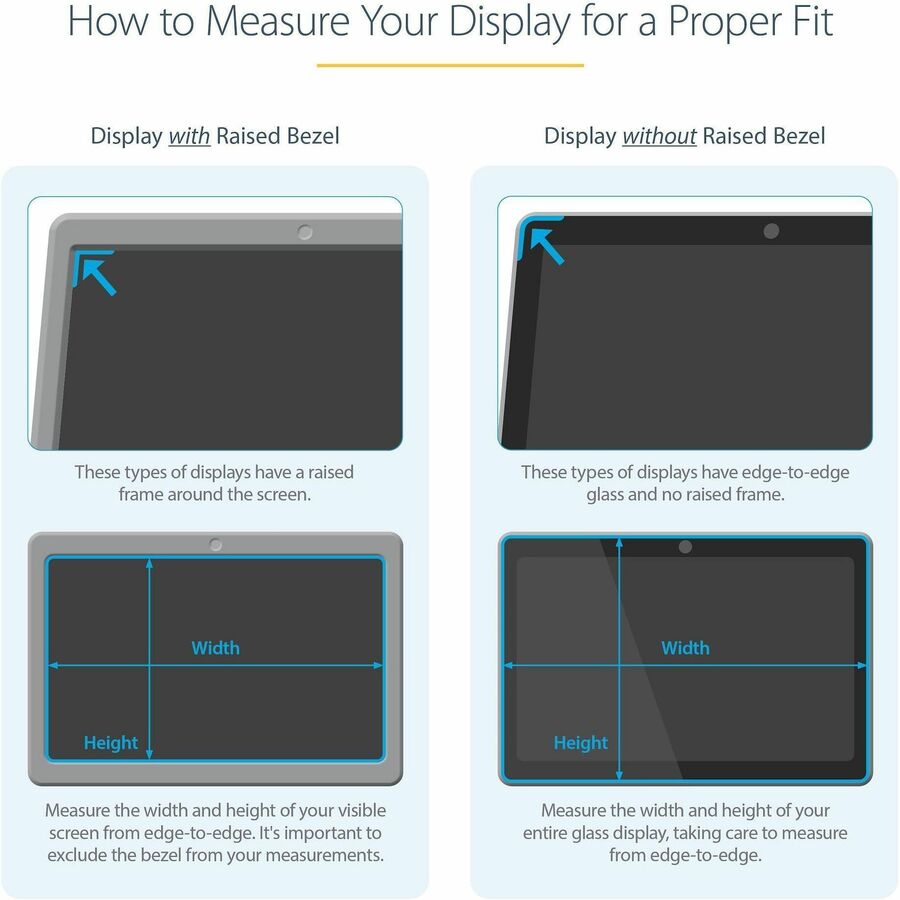 Alternate-Image3 Image for StarTech.com 14in Laptop Privacy Screen For 16:9 Displays, Anti-Glare Privacy Filter with 51% Blue Light Reduction, Matte/Glossy