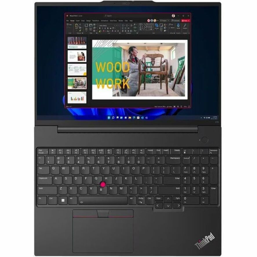 Alternate-Image3 Image for Lenovo ThinkPad E16 Gen 1 21JN003YUS 16" Notebook - WUXGA - 60 Hz - Intel Core i5 13th Gen i5-1335U - 16 GB - 256 GB SSD - English Keyboard - Graphite Black