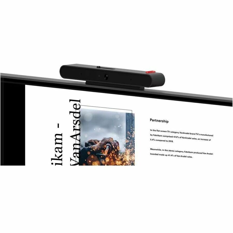 Alternate-Image3 Image for Lenovo ThinkCentre TIO22GEN5 22" Class Webcam Full HD LED Monitor - 16:9 - Black