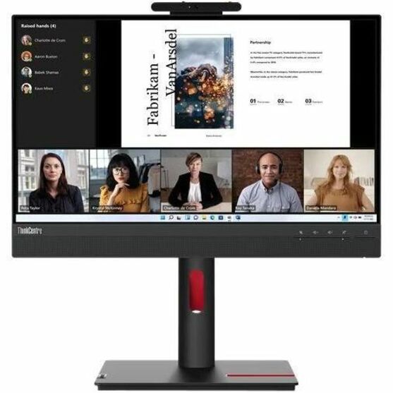 Front Image for Lenovo ThinkCentre TIO22GEN5 22" Class Webcam Full HD LED Monitor - 16:9 - Black
