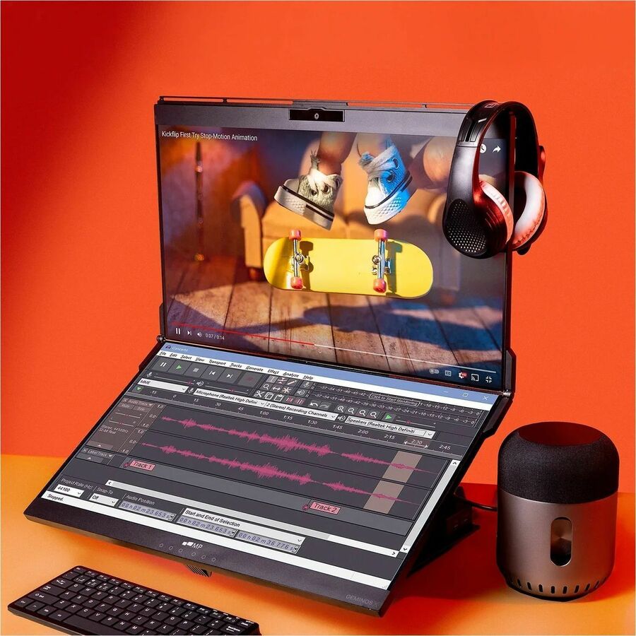 Alternate-Image10 Image for Mobile Pixels Geminos T 24" Dual-Stacked 1080p Monitors with Multi-Touch and Webcam