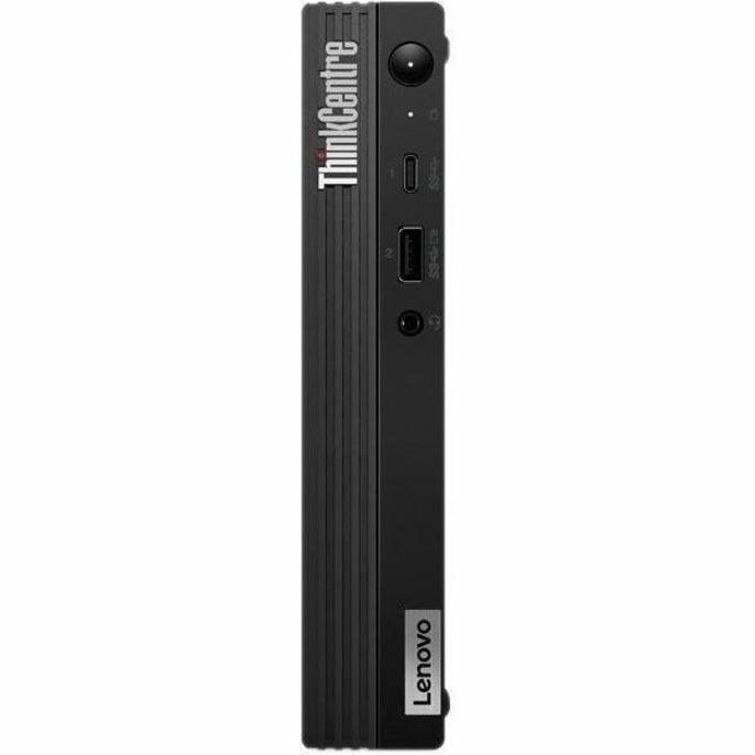 Front Image for Lenovo ThinkCentre M75q Gen 2 11JN0089US Desktop Computer - AMD Ryzen 5 PRO 5650GE - 16 GB - 256 GB SSD - Tiny - Black